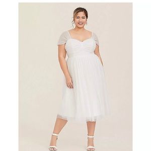 Torrid Formal Ivory Skater Dress